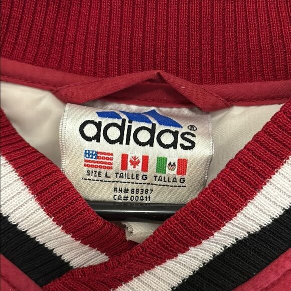Vintage Adidas Red Pullover Jacket - Picture 3 of 3